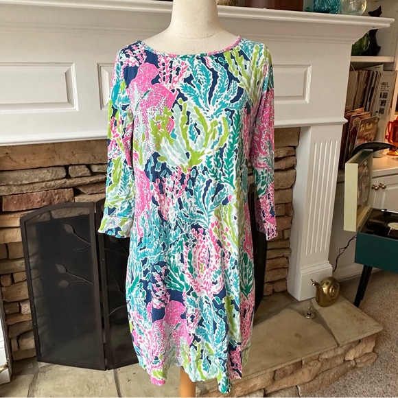 Lilly Pulitzer Dresses & Skirts - Lilly Pulitzer 97181 Marlowe Dress in Lets Cha Cha Print Size medium